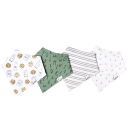 Copper Pearl Chip Baby Bandana Bib Set (4-pack)