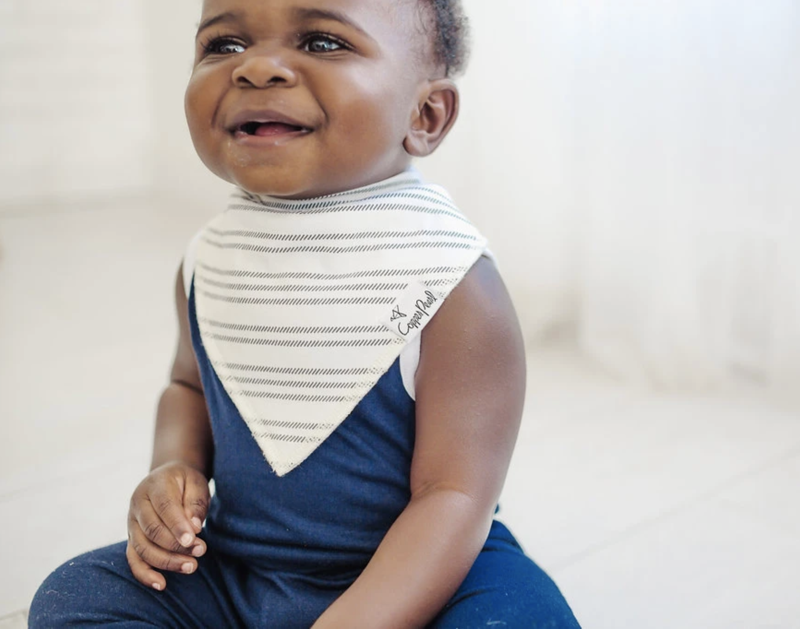 Copper Pearl Chip Baby Bandana Bib Set (4-pack)