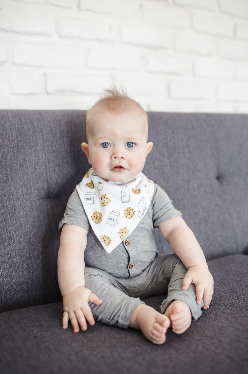 Copper Pearl Chip Baby Bandana Bib Set (4-pack)