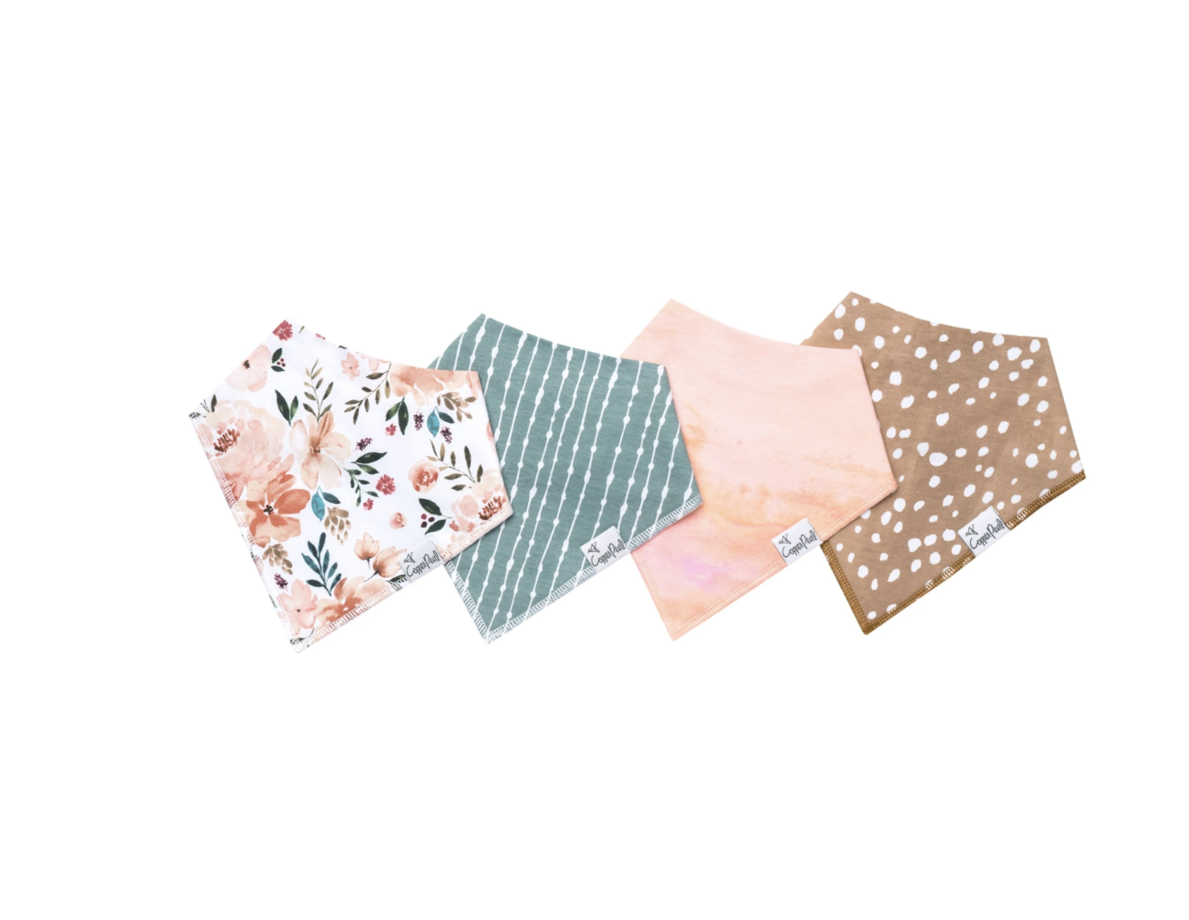 Copper Pearl Autumn Baby Bandana Bib Set 4pk