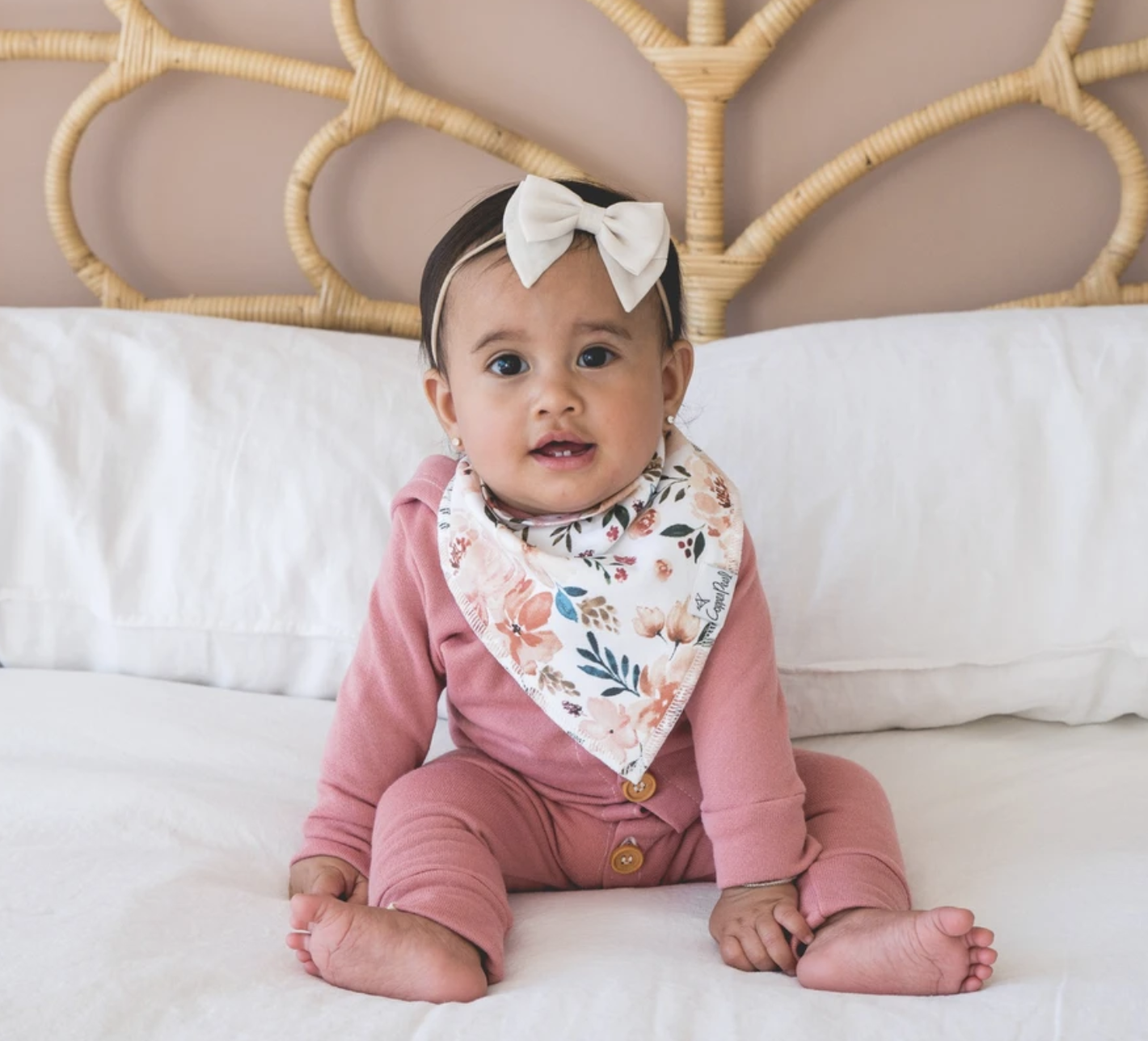 Copper Pearl Autumn Baby Bandana Bib Set 4pk