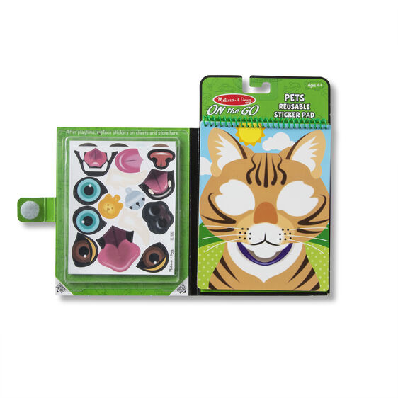 Melissa & Doug Make a Face Pets Reusable Sticker Pad