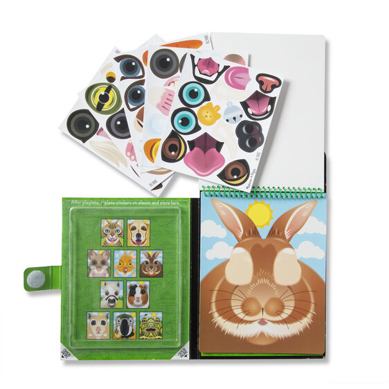 Melissa & Doug Make a Face Pets Reusable Sticker Pad