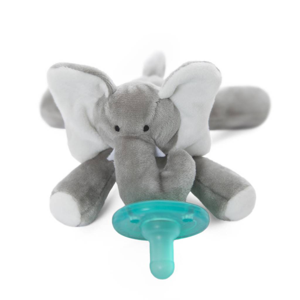 WubbaNub Boxed Elephant Grey Paci
