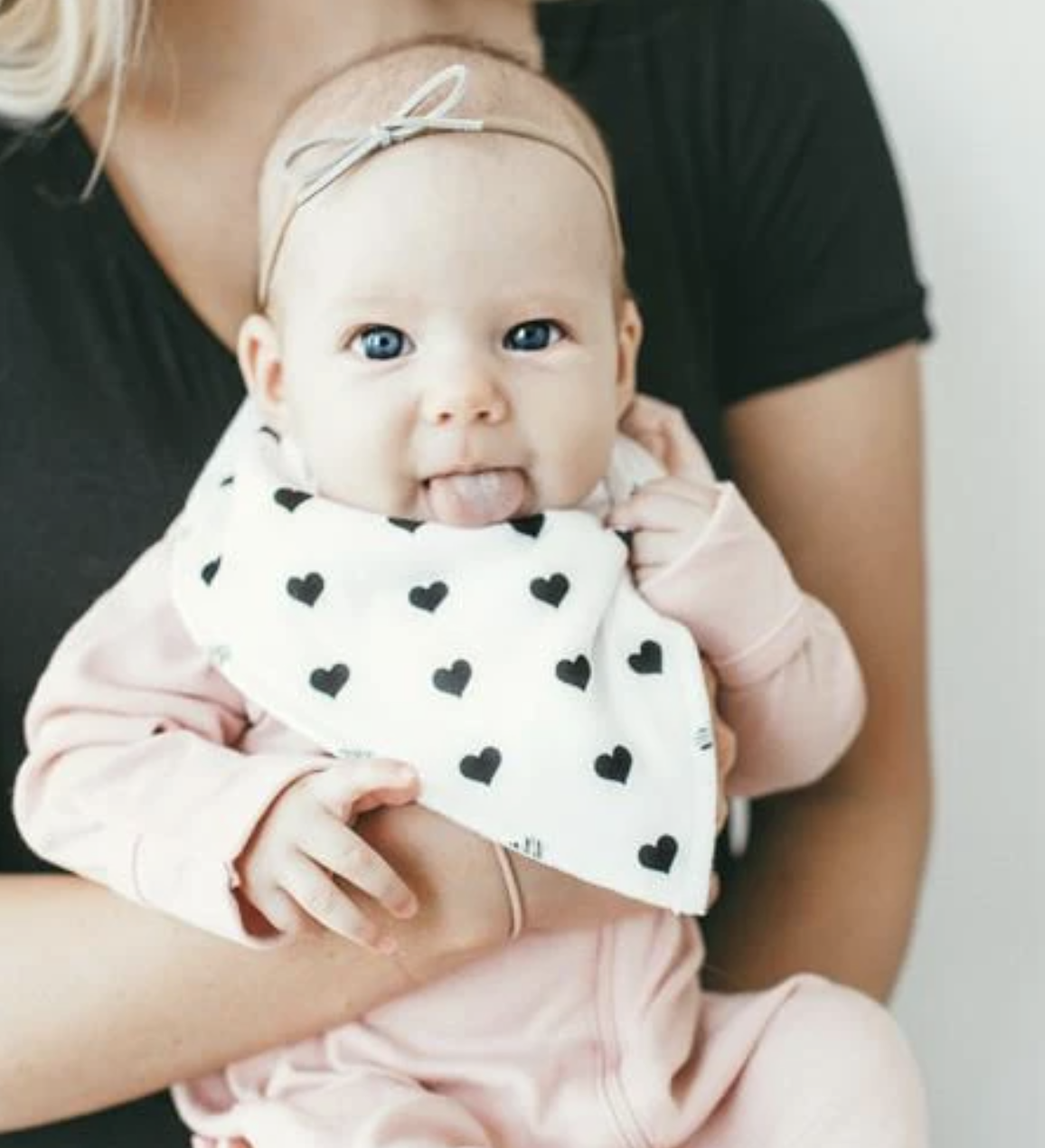 Copper Pearl Blush Baby Bandana Bib Set 4pk
