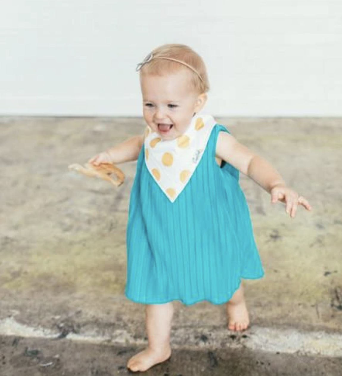 Copper Pearl Blush Baby Bandana Bib Set 4pk