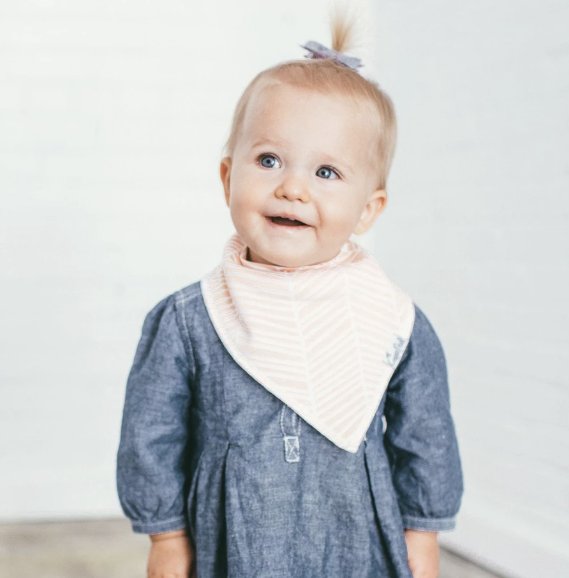 Copper Pearl Blush Baby Bandana Bib Set 4pk