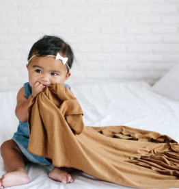 Copper Pearl Camel Knit Blanket Single