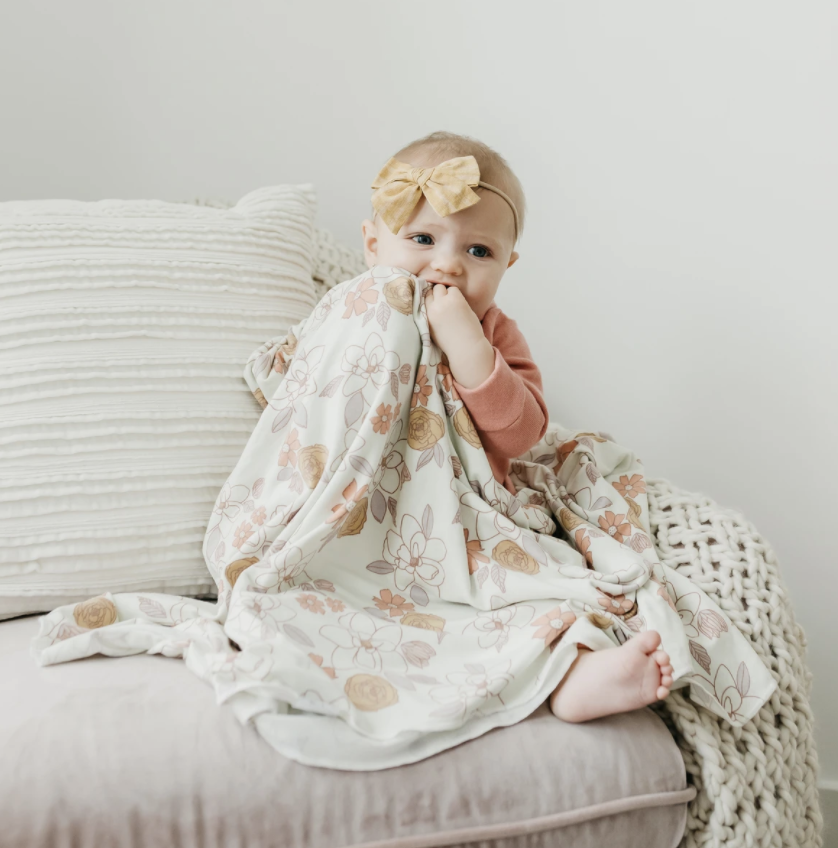 Copper Pearl Ferra Knit Blanket Single