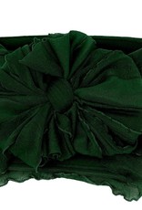 In Awe Couture Ruffle Headband Cedar Green