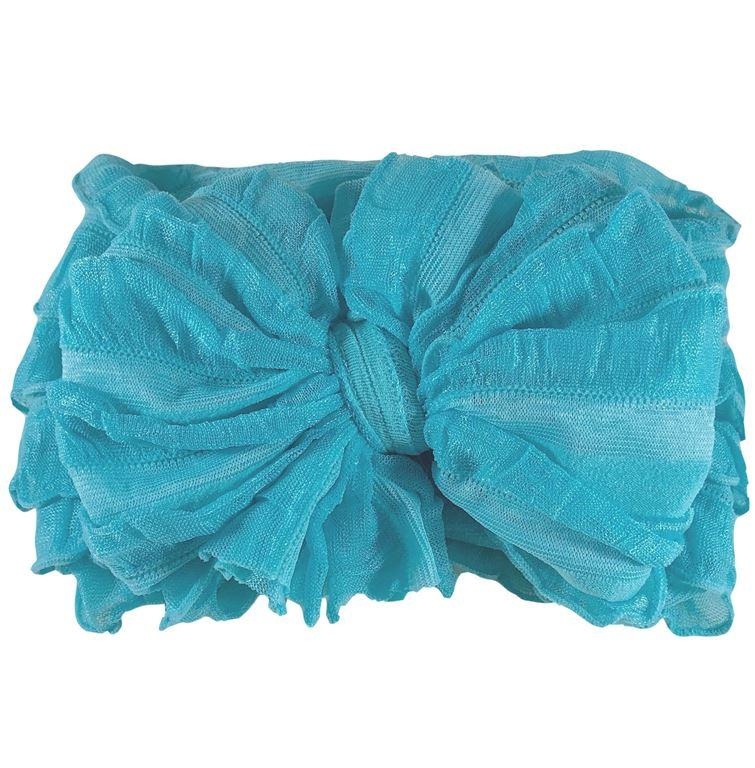In Awe Couture Ruffle Headband Lagoon