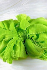 In Awe Couture Ruffle Headband Lime