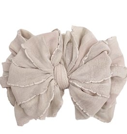 In Awe Couture Ruffle Headband Champagne