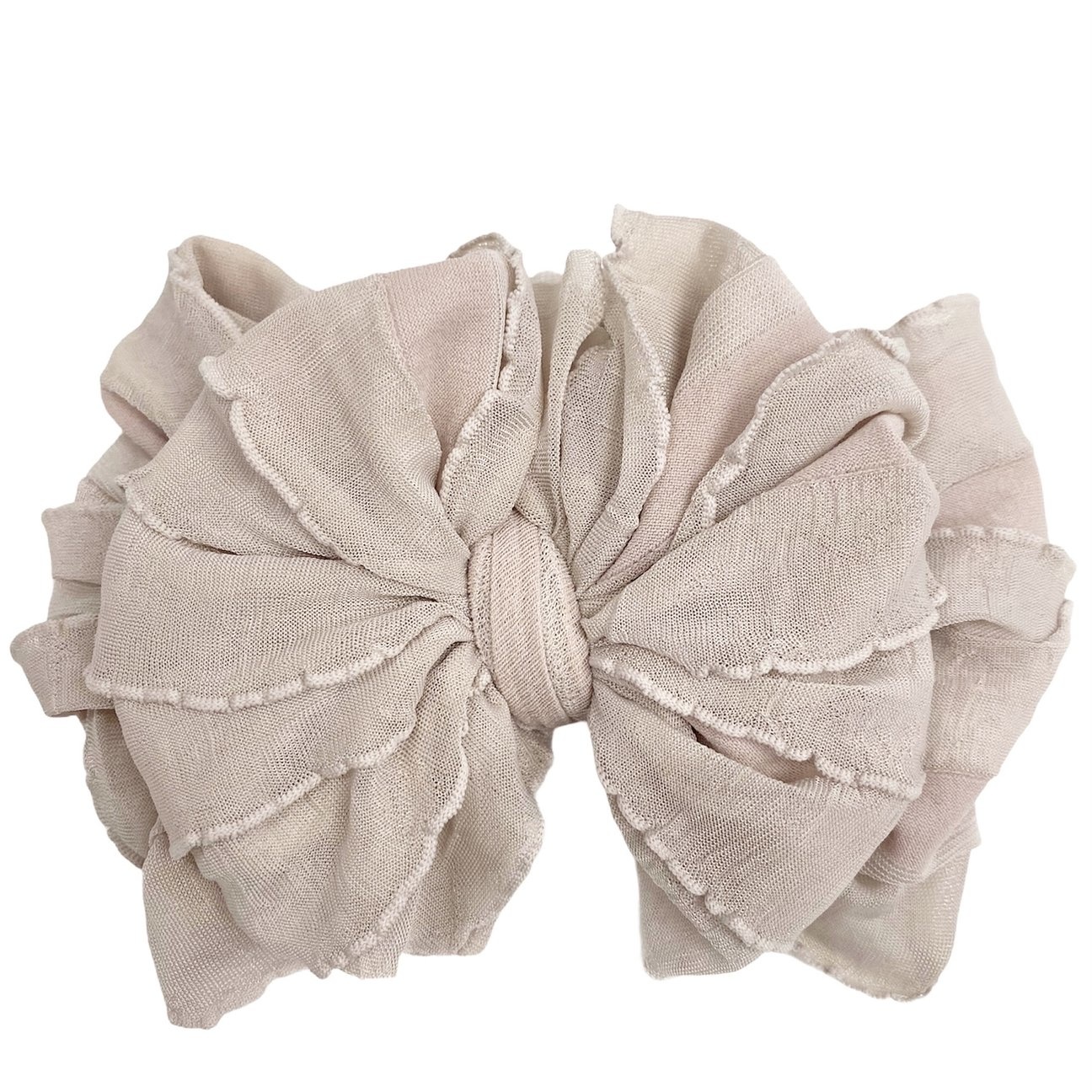 In Awe Couture Ruffle Headband Champagne