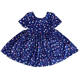Mila & Rose Star Bright SS Pocket Twirl Dress
