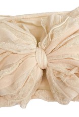 In Awe Couture Ruffle Headband Sugar Cookie