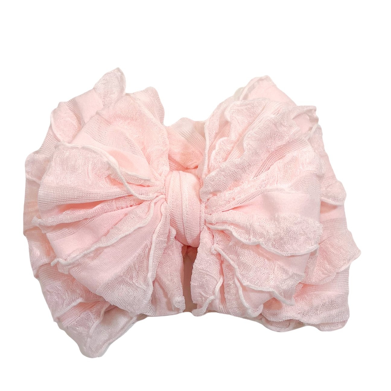 In Awe Couture Ruffle Headband Sweet Pink