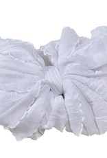 In Awe Couture Ruffle Headband White
