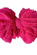 In Awe Couture Ruffle Headband Wild Pink Mini Ruffles