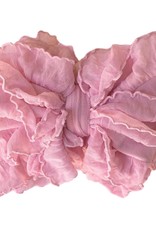 In Awe Couture Ruffle Headband Bubblegum Pink