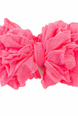 In Awe Couture Ruffle Headband Candy Pink