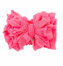 In Awe Couture Ruffle Headband Candy Pink