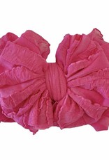 In Awe Couture Ruffle Headband Hot Pink