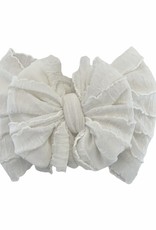 In Awe Couture Ruffle Headband Ivory