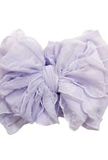 In Awe Couture Ruffle Headband Lavender