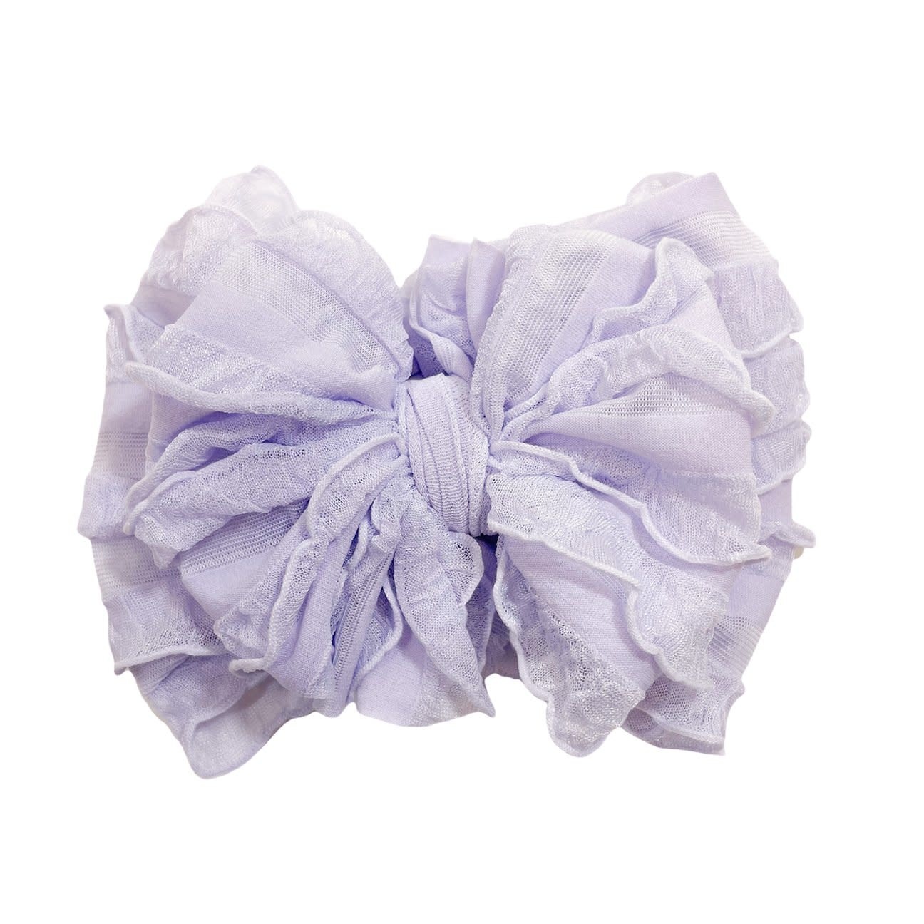 In Awe Couture Ruffle Headband Lavender