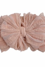 In Awe Couture Ruffle Headband Peach