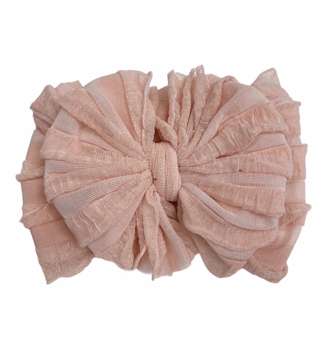 In Awe Couture Ruffle Headband Peach