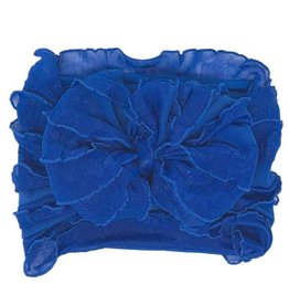 In Awe Couture Ruffle Headband Royal