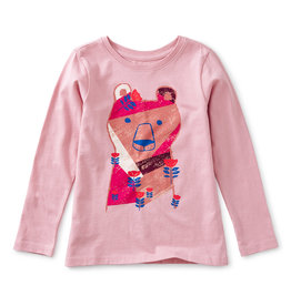 Tea Collection Chilly Bear Graphic Tee Mauve Mist