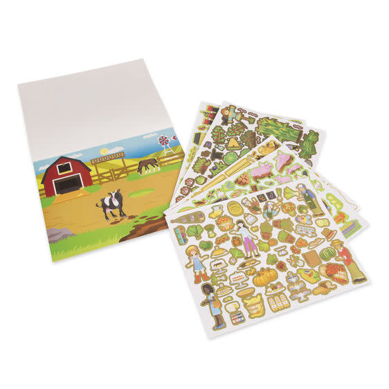 Melissa & Doug Reusable Sticker Pad Farm