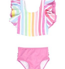 Ruffle Butts/Rugged Butts Rainbow Dream Orchid Butterfly Tankini