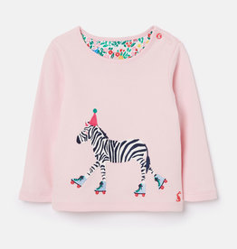 Joules Tate LS T-Shirt Zebra Pink