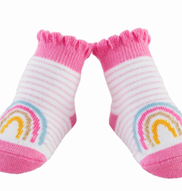 Mud Pie Rainbow Stripe Socks (One Size: Up to 12M)