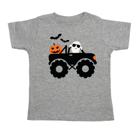 Sweet Wink Halloween Truck SS Shirt Gray