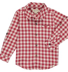 Me & Henry Red/White Plaid Atwood Woven Shirt
