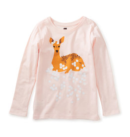Tea Collection Creole Pink Snowy Doe Graphic Tee