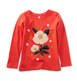 Tea Collection Scarlet Flower Bunch Graphic Tee