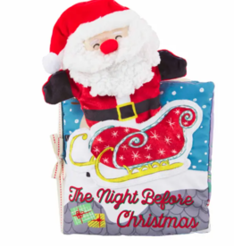 Mud Pie Night Before Christmas Book & Santa Puppet
