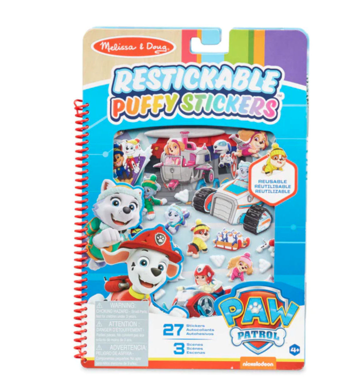 Melissa & Doug Paw Patrol Puffy Sticker Pad Jakes Mountain
