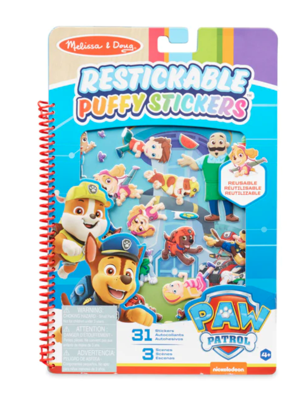 Melissa & Doug Paw Patrol Puffy Sticker Adventure Bay