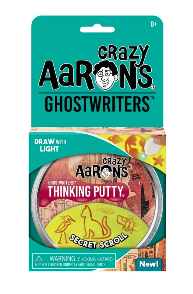 Crazy Aaron's Putty World Secret Scroll - Full Size 4" Thinking Putty Tin