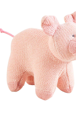 Mud Pie Pig Farm Knit Rattle