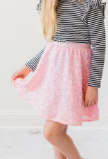 Mila & Rose Bubblegum Sequin Twirl Skirt