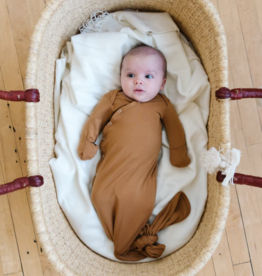 Copper Pearl Camel Newborn Knotted Gown