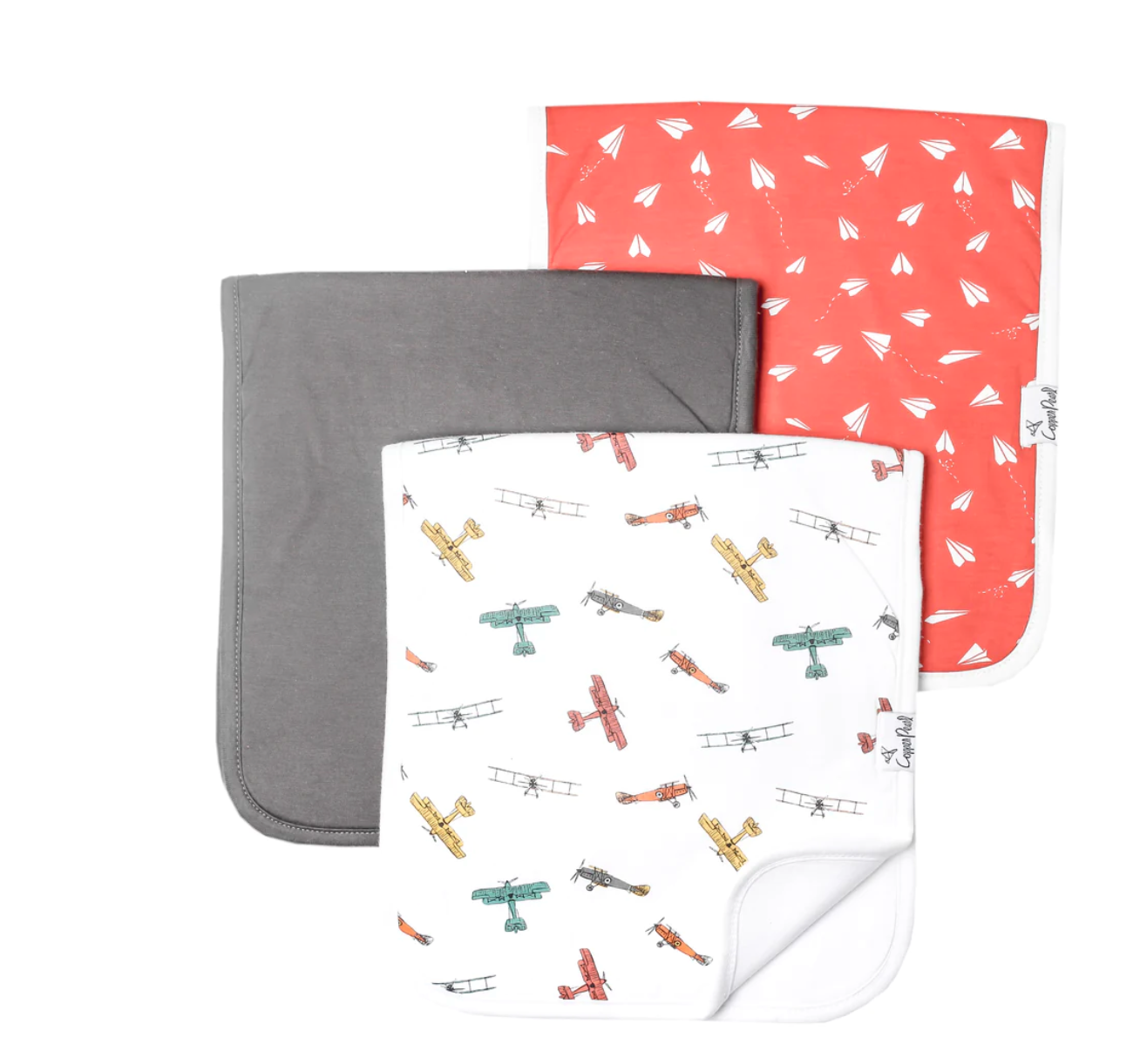 Copper Pearl Ace Burp Cloth Set 3pk